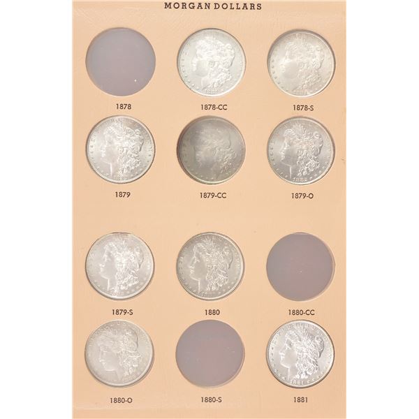 Lot of Morgan Dollars, 1881-1889 S.,