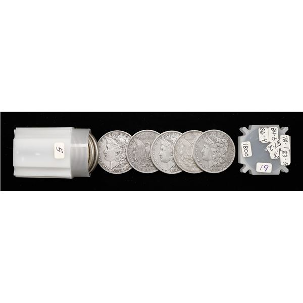 Group of Circulated Morgan Dollars, 1883-1887 O,