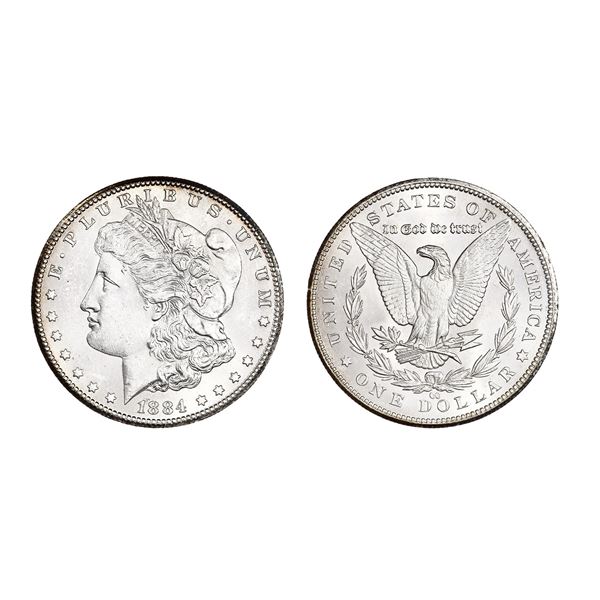 1884-CC Morgan Dollar.,