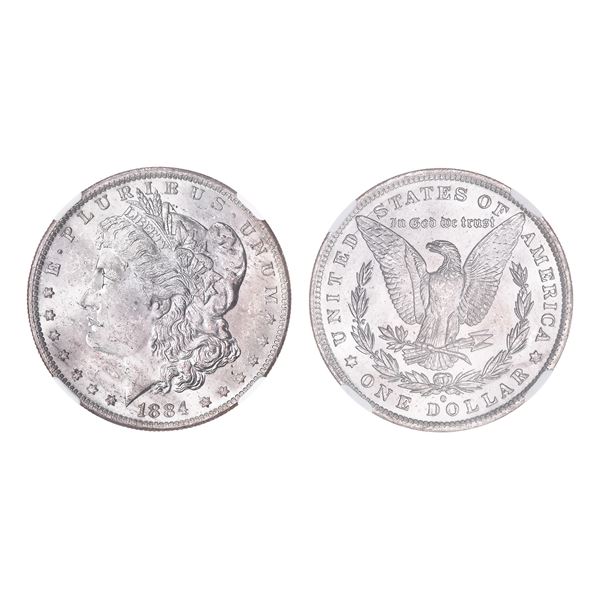 1884-O $1 Morgan Dollar NGC MS63,
