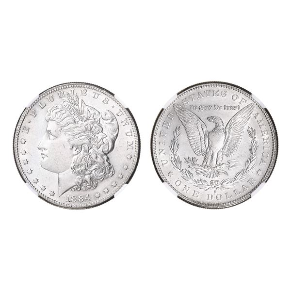 1884-S $1 Morgan Dollar NGC XF45