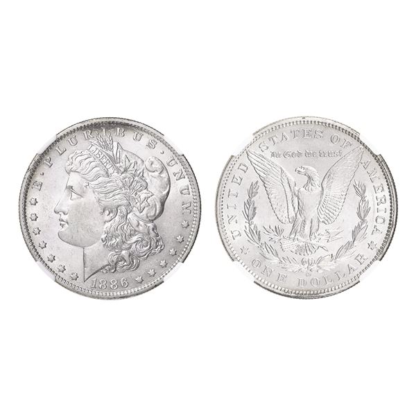 1886-O $1 Morgan Dollar NGC AU55