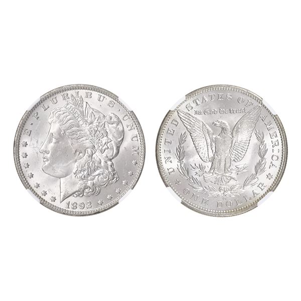 1892-O $1 Morgan Dollar NGC MS63