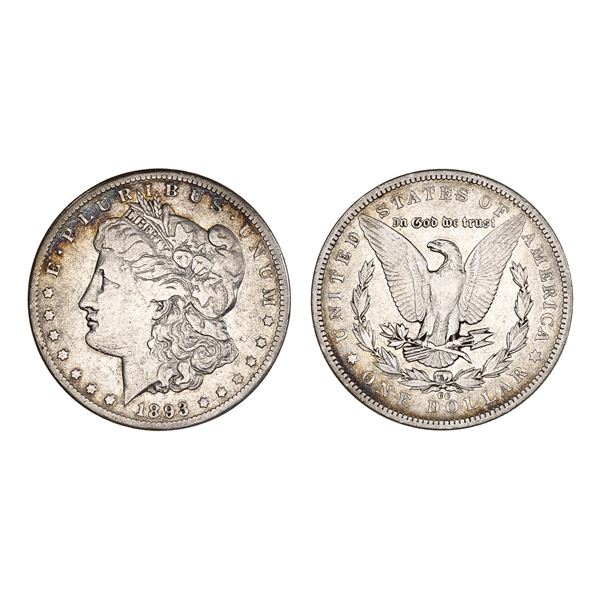 1893-CC Morgan Dollar.,