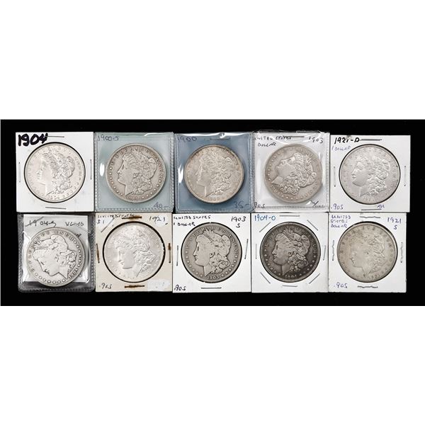 Lot of Morgan Dollars, 1900-1921.,