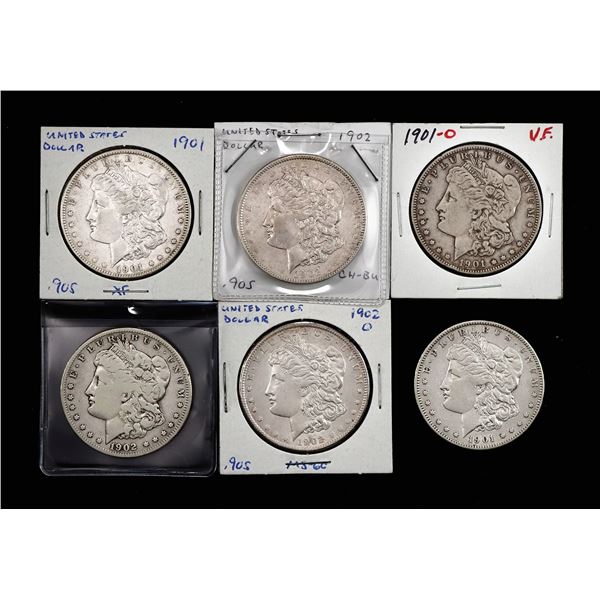 Complete Mintmark Set 1901-1902 Morgan Dollars.,
