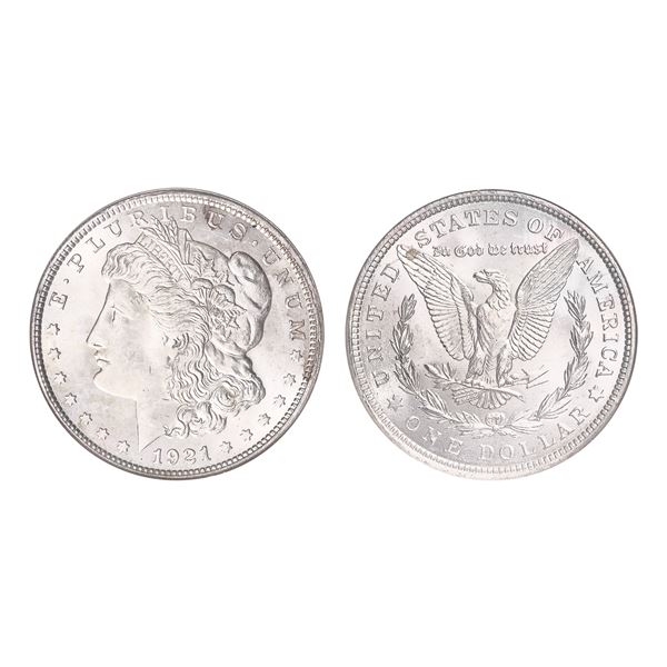1921 $1 Morgan Dollar NGC MS63,