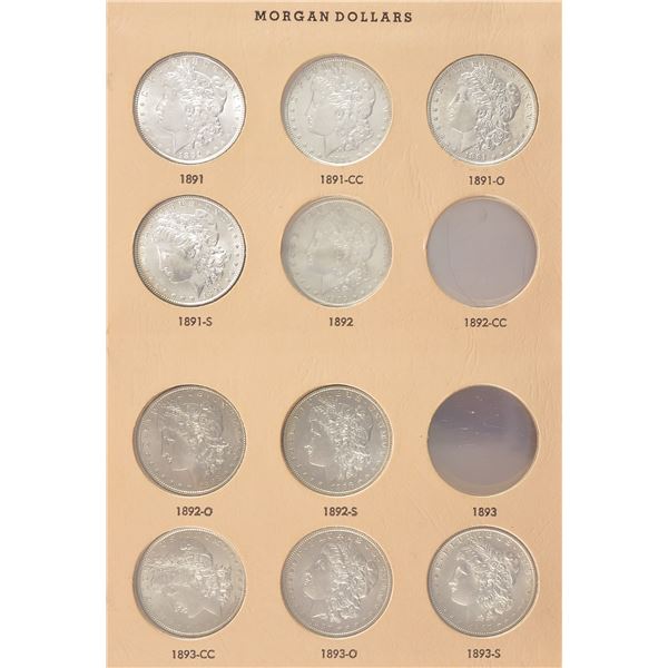 Large lot of Morgan Dollars, 1891-1921 S.,