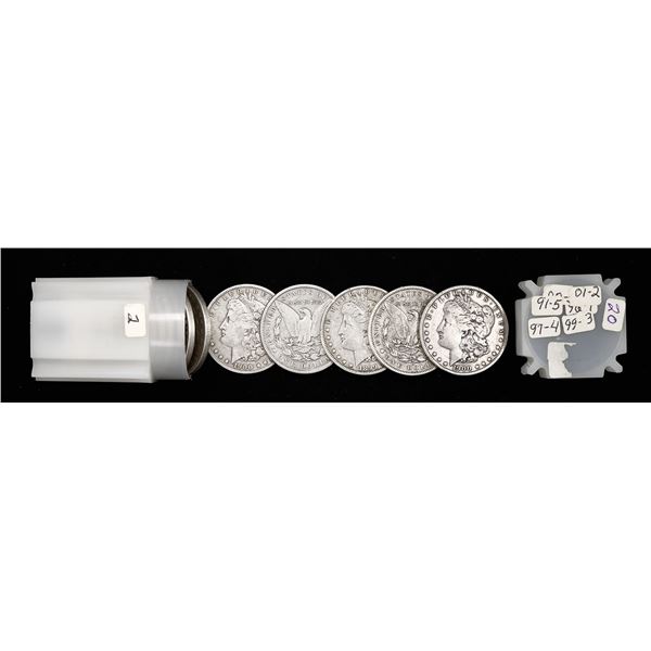 Roll of Circulated mixed date Morgan Dollars, 1891-1901 O,