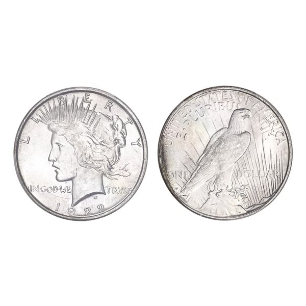 1922-D $1 Peace Dollar PCGS MS63,