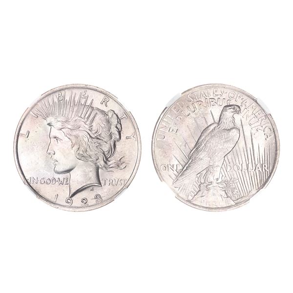 1923 $1 Peace Dollar NGC MS63,