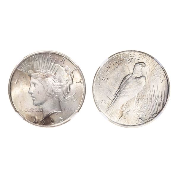 1925 $1 Peace Dollar NGC MS63,
