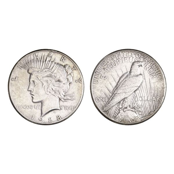 1928 Peace Dollar.,