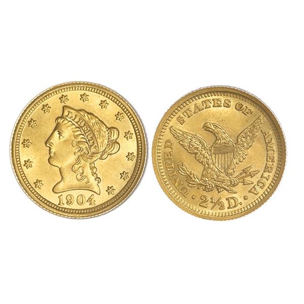 1904 Liberty Quarter Eagle.,