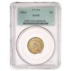 Image 2 : 1854 $3 Indian Princess Head PCGS AU55