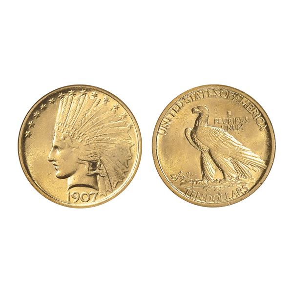 1907 $10 Indian Head Eagle NGC MS61