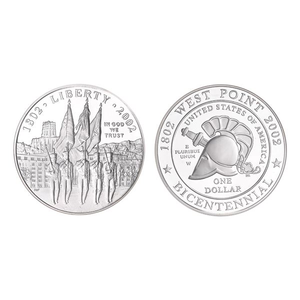 2002-W $1 West Point Military Academy Silver Dollar NGC PF70 Ultra Cameo