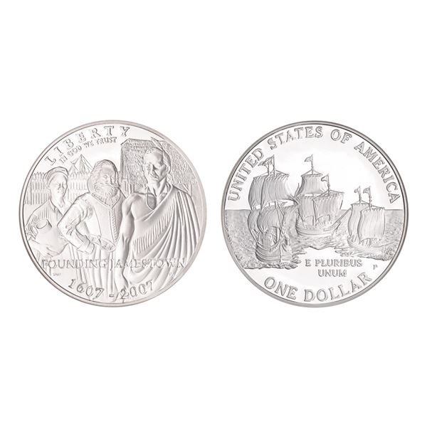 2007-P $1 Jamestown Silver 400th Anniversary Dollar NGC PF70 Ultra Cameo