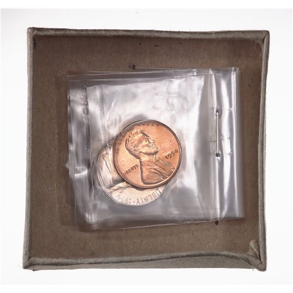 1954 Proof Set, Cent to Half Dollar, In OGP.