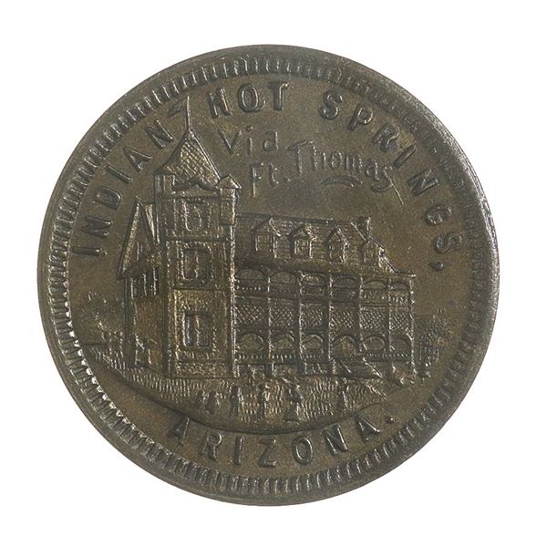 Arizona Territory. Indian Hot Springs. Alexander Bros. Token (1899-1910).,