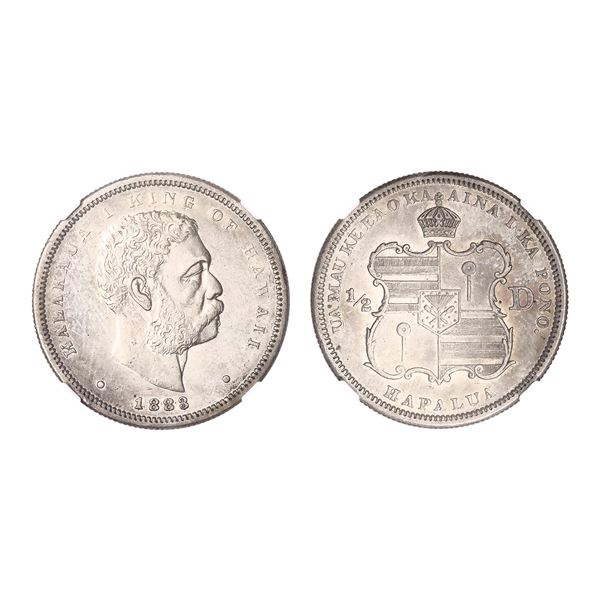 1883 Hawaii 50C Half Dollar NGC AU55,