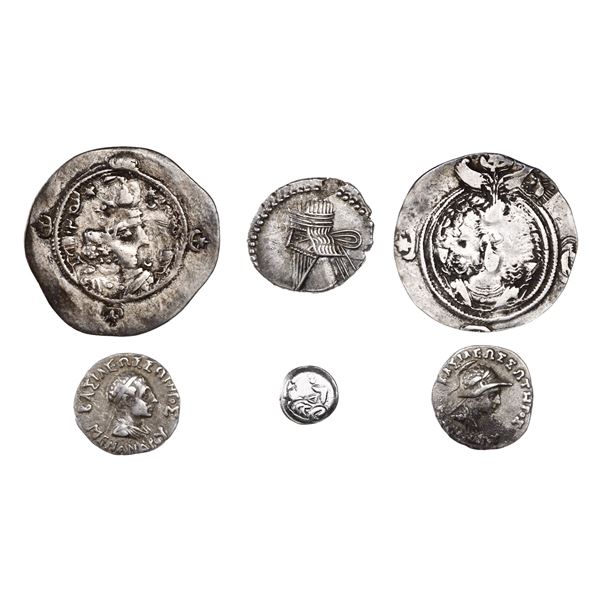 Ancient Eastern Greek Silver Lot, 2nd Century BC-5th Century AD.,