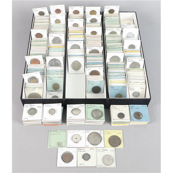 Large lot of World Coins, New Guinea to Swaziland, 19th Century to Modern.,