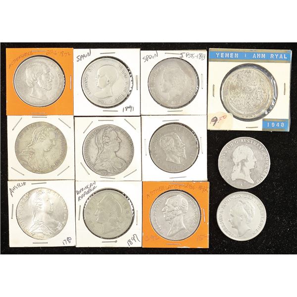 Assortment of World Silver Crowns, 1819-1944.,