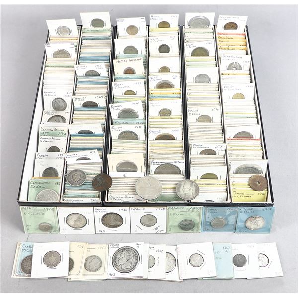 Large Assortment of World Coins, Croatia to French West Africa, 19th Century-2008.,