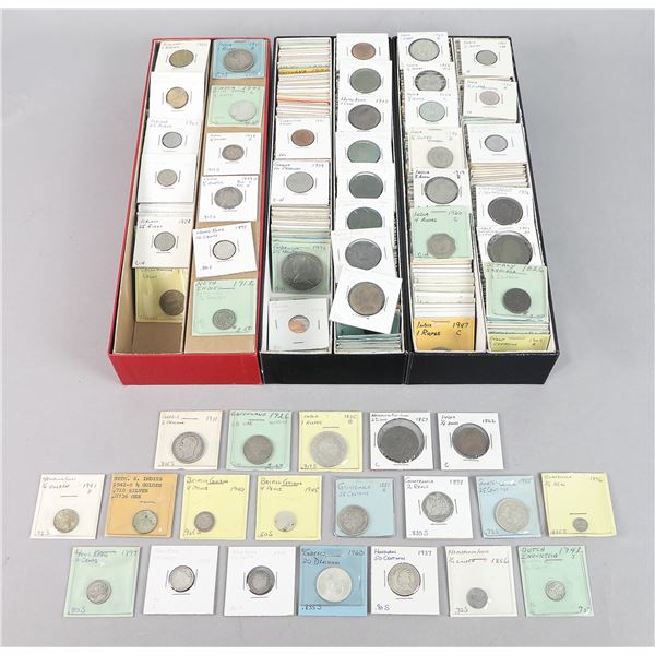 Large Assortment of World Coins, Gambia to Italy, 19th-20th Century.,