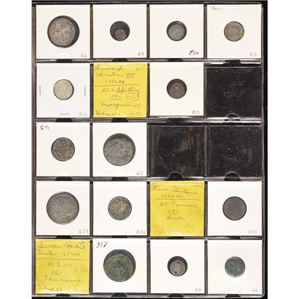 Small Assortment of European Silver and AE Minors, 14th--18th Century.,