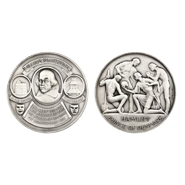 Great Britain. Shakespeare - "Soule of the Age". Fine Silver Medal.,