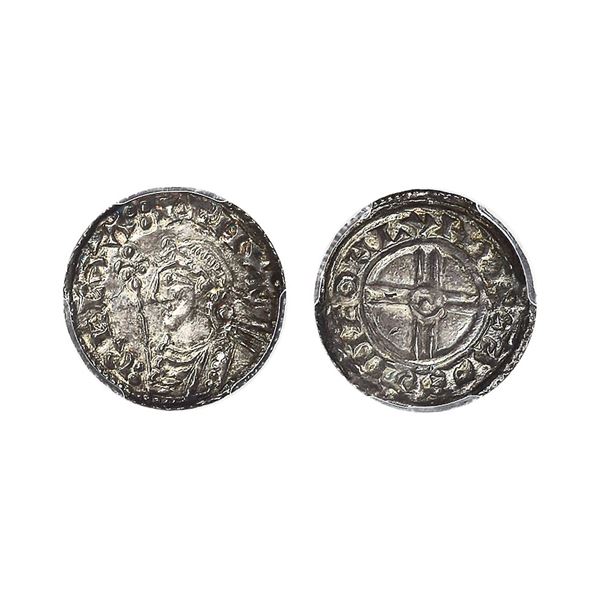 Great Britain (1029-36) Anglo-Saxon, Kings Of All England, 1D Penny, London Mint, PCGS MS62,