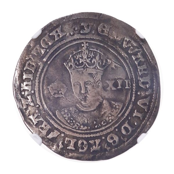 England. House of Tudor. Edward VI (1547-1553). Silver Shilling mm "y" (1551).,