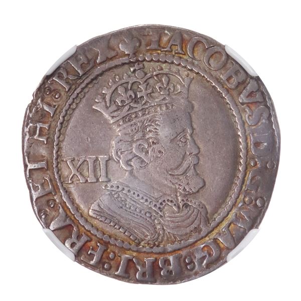 England. House of Stuart. James I (1603-1625). Silver Shilling, mm lis (1604-1605).,