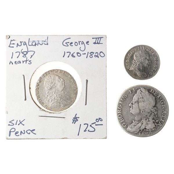 Great Britain. Anne-George III. Group of Silver Minors, 1708 E-1787.,