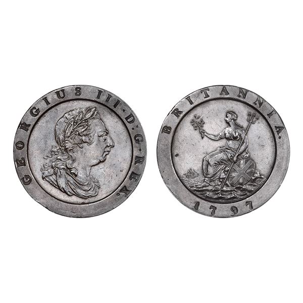 Great Britain. George III(1760-1820). "Cartwheel" Twopence, 1797.,