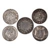 Image 2 : Great Britain. George III-William IV. Group of Silver Halcrowns, 1816-1837.,