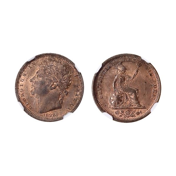 Great Britain. George IV (1820-1830). High-grade Half Farthing, 1828.,