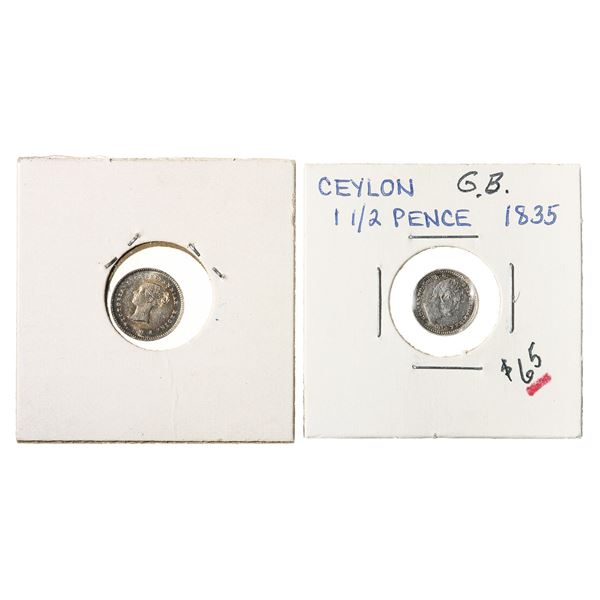 Great Britain. William IV-George V. Assortment of Silver 1 1/2 and Twopence, 1834-1923.,