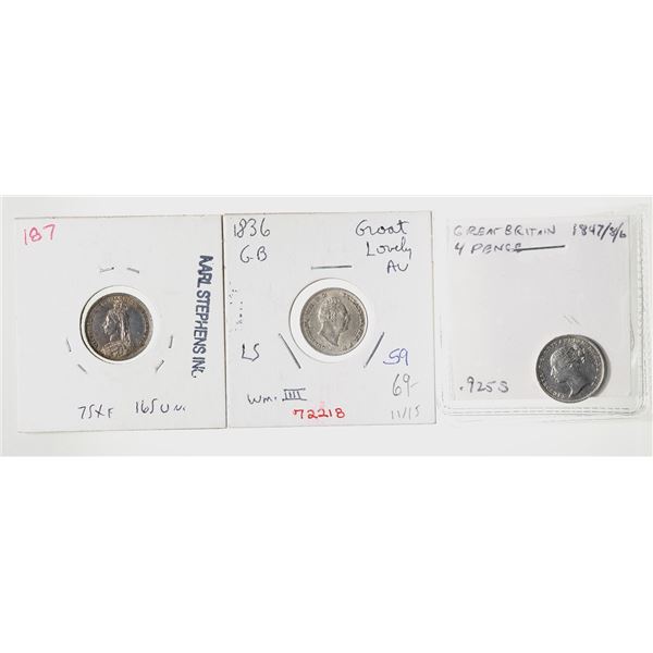Great Britain. William IV-Edward VII. Assortment of Silver Fourpence, 1836-1905,