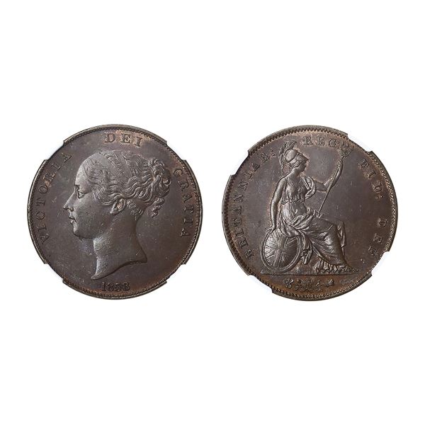 Great Britain. Victoria (1837-1901). Penny, 1858.,