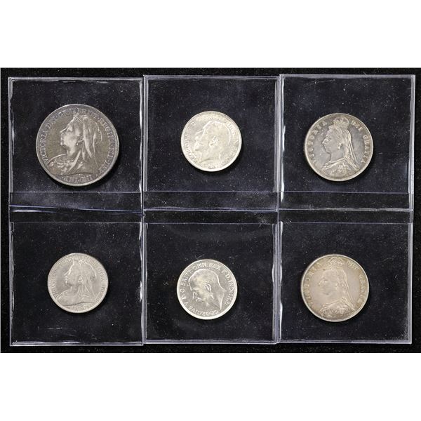 Great Britain. Victoria-George V. Group iof Silver issues, 1888-1915.,