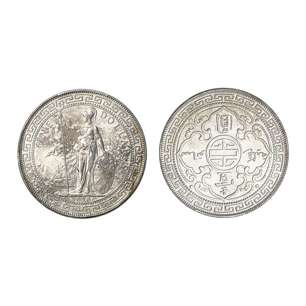 Great Britain, 1898-B Trade Dollar Prid-6 Bombay Mint, George V, PCGS Cleaned - UNC Detail,