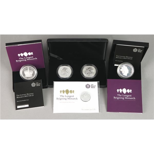 Great Britain. Elizabeth II-Charles III. Group of modern Silver Commemoratives.,