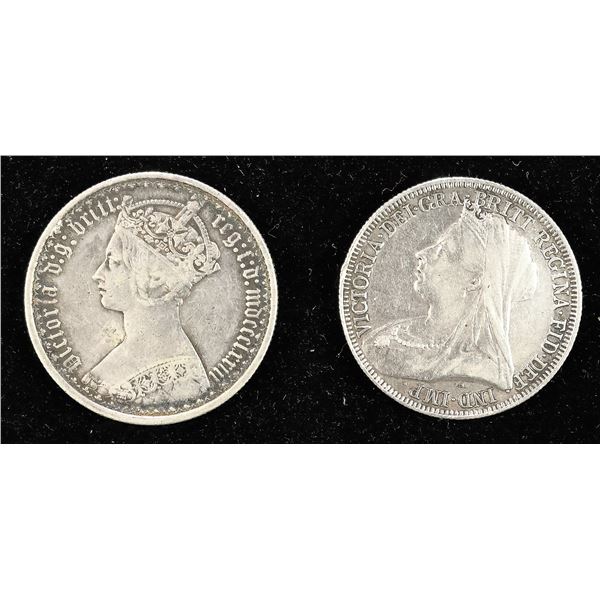 Great Britain. Victoria (1837-1901). Large run of Silver Florins, 1855-1901.,