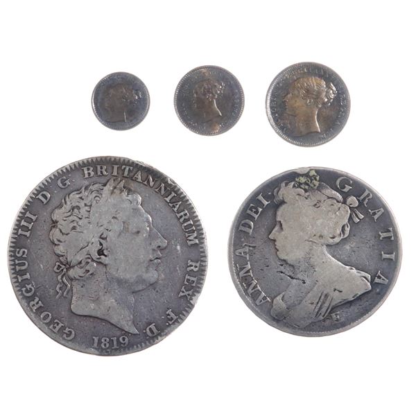 Great Britain. Anne-George V. Silver and AE Miscellanea.,
