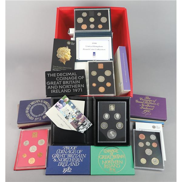 Great Britain. Elizabeth II-Charles III. Run of Proof Sets, 1970-2023.,