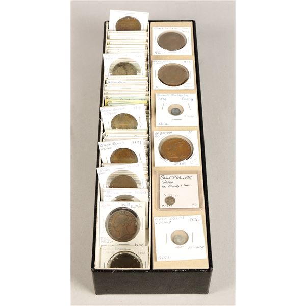 Great Britain. Victoria-Elizabeth II. Collection of Pennies, 1844-1970.,