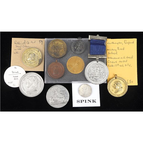 Assortment of British and World Medals, 19th-20th Century.,
